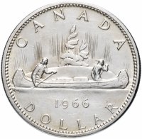 купить Канада 1 доллар (dollar) 1966