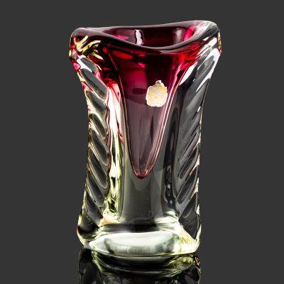 купить Ваза необычной формы, Fratelli Toso, Chambord, Murano, стекло, sommerso, Италия, 1950-1970 гг.