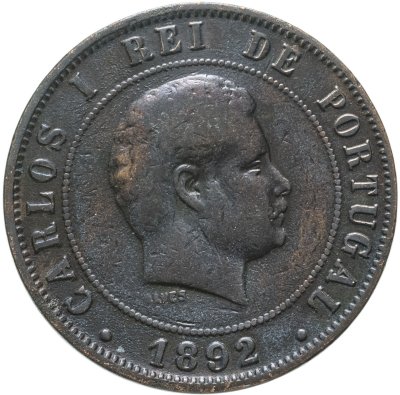 купить Португалия 20 реалов (рейс, reis) 1892