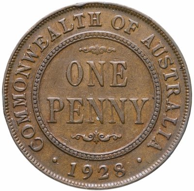 купить Австралия 1 пенни (penny) 1928