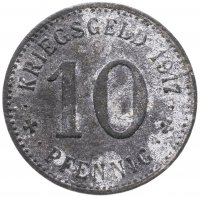 купить Германия, Ален 10 пфеннигов 1917