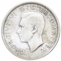 Купить Великобритания 1 шиллинг (shilling) 1937 Шотландский шиллинг - лев, сидящий на короне