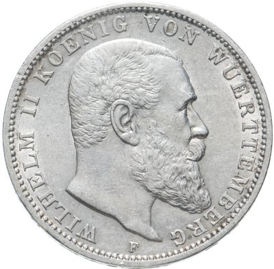 купить Германия (Империя) 3 марки (mark) 1912 F Вюртемберг