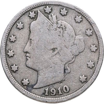 купить США 5 центов (cents) 1910 Liberty Nickel
