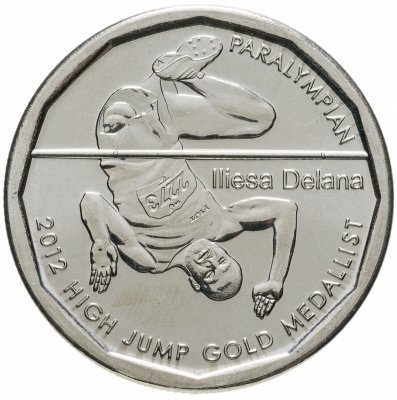 купить Фиджи 50 центов (cents) 2013 "Паралимпиада 2012 - Илиеза Делана"