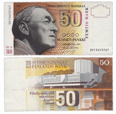 купить Финляндия 50 марок 1986 (Pick 118)