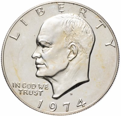 купить США 1 доллар 1974 S, коллекционный выпуск из серебра