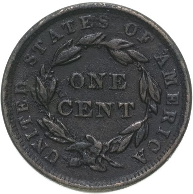купить США 1 цент 1839