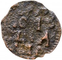 купить полушка 1718 новый тип, без обозначения монетного двора, год цифрами
