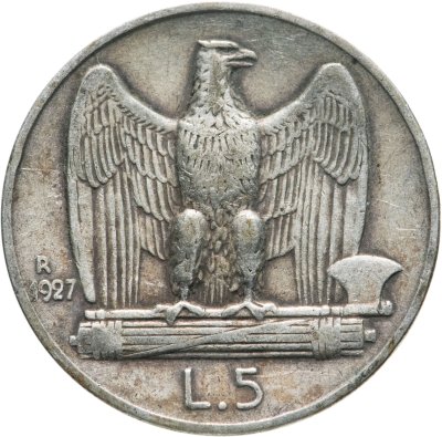 купить Италия 5 лир 1927