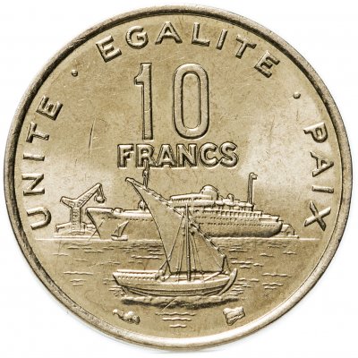купить Джибути 10 франков (francs) 1996