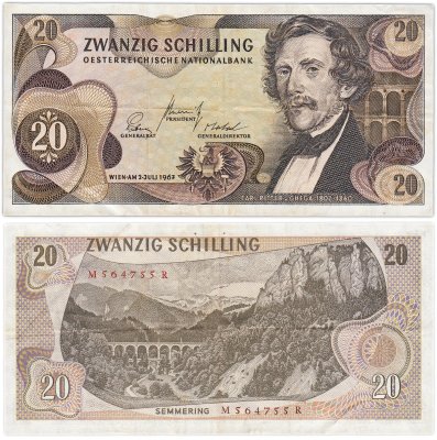 купить Австрия 20 шиллингов 1967 (Pick 142а(1)