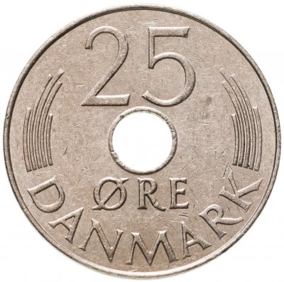 купить Дания 25 эре (ore) 1973-1988, случайная дата