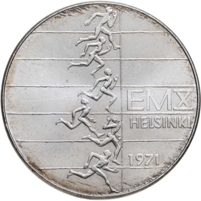 купить Финляндия 10 марок (markkaa) 1971 X Чемпионат Европы по легкой атлетике