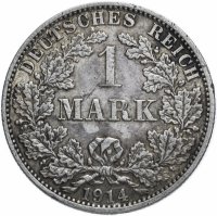 купить Германия 1 марка 1914 знак монетного двора: "A" - Берлин