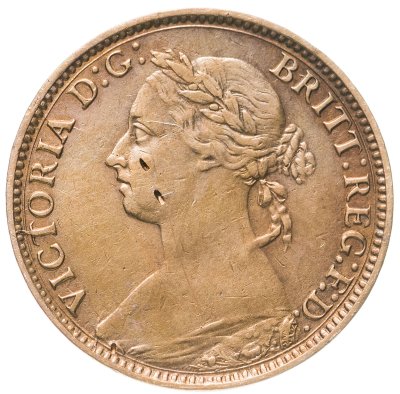 купить Великобритания 1 фартинг (farthing) 1886