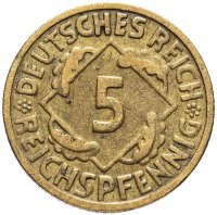 купить Германия 5 рейхспфеннигов (reichspfennig) 1924-1936 G