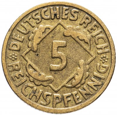 купить Германия 5 рейхспфеннигов (reichspfennig) 1924-1936 G
