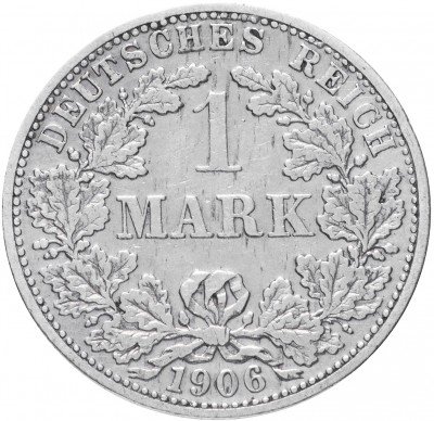 купить Германия (Германская Империя) 1 марка 1906 "F"