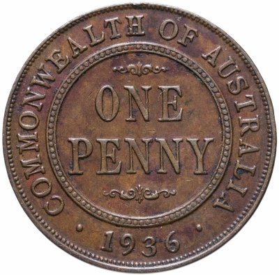 купить Австралия 1 пенни (penny) 1936