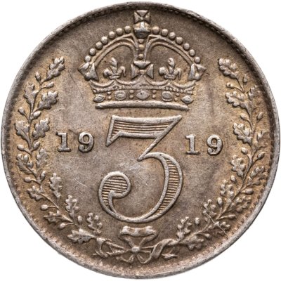 купить Великобритания 3 пенса (pence) 1919