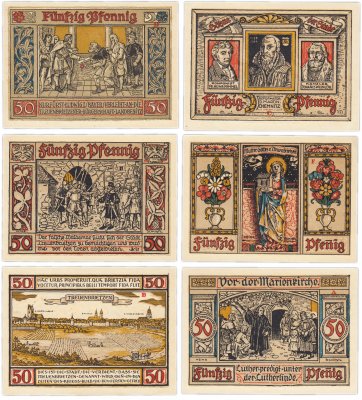 купить Германия (Бранденбург: Тройенбрицен) набор из 6 нотгельдов 1921