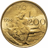 купить Сан-Марино 200 лир (lire) 1994
