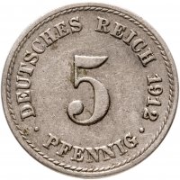 купить Германия 5 рейх пфеннигов 1891-1914