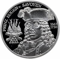 Купить Австрия 20 евро 2002 Принц Евгений Савойский