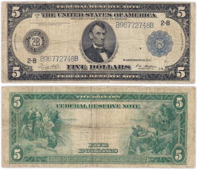 купить США 5 долларов 1914 Series 1914 (Pick 359) New York, White-Mellon