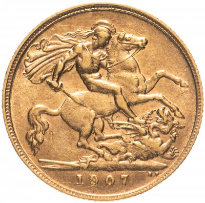 купить Великобритания 1/2 соверена (полсоверена, half sovereign) 1907 с портретом Короля Эдварда VII