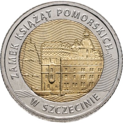 купить Польша 5 злотых 2016 "Замок князей Поморских в Щецине"