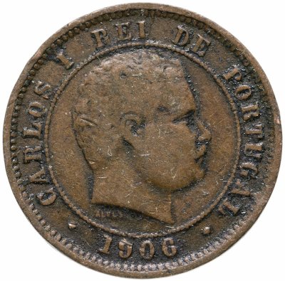 купить Португалия 5 рейс (reis) 1906