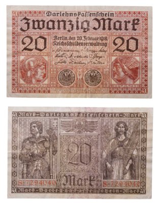 купить Германия 20 марок 1918