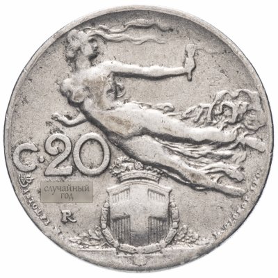 купить Италия 20 чентезимо (centesimi) 1910-1921, случайная дата