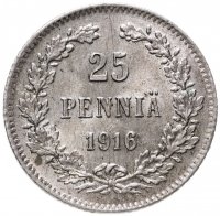 купить 25 пенни (pennia) 1916 S