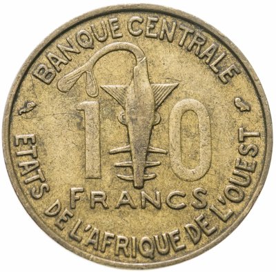 купить Западная Африка (BCEAO) 10 франков (francs) 1959