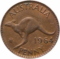 купить 1 пенни (penny) 1964 Австралия