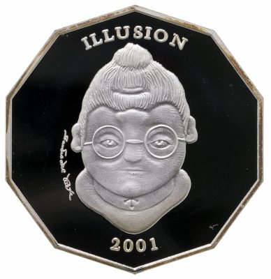 купить Либерия 10 долларов 2001 "Иллюзия"