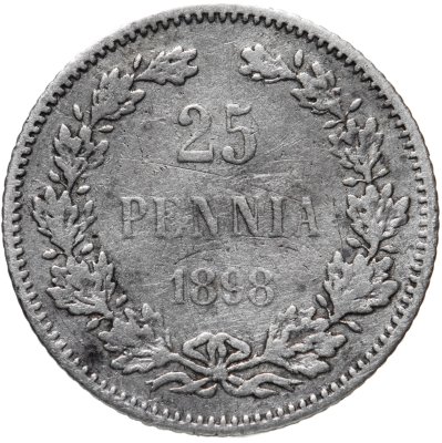купить 25 пенни 1898 L, монета для Финляндии