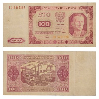 купить Польша 100 злотых 1948
