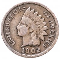 Купить США 1 цент (cent) 1902 Indian Head Cent