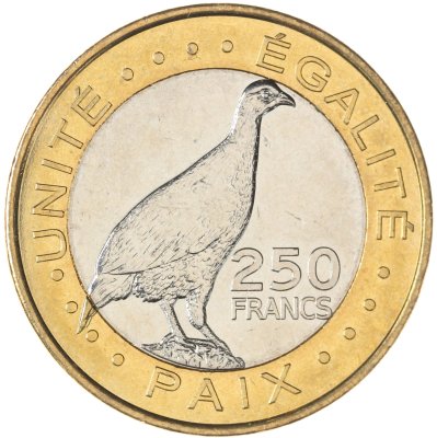 купить Джибути 250 франков (francs) 2012