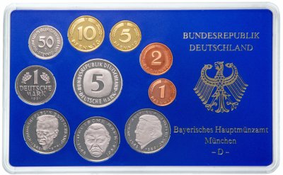 купить Германия набор из 10 монет 1991, в буклете