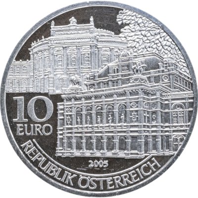 купить Австрия 10 евро 2005 "Бургтеатр и Венская опера"