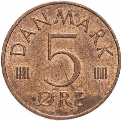 купить Дания 5 эре (ore) 1985
