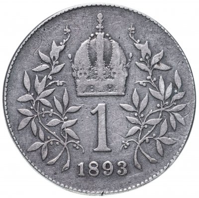 купить Австрия 1 крона (crown) 1893