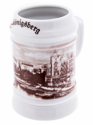 купить Кружка пивная "Konigsberg", фарфор, деколь, золочение, мануфактура "Konigfar", г.Калининград, Россия,2000-2020 гг.