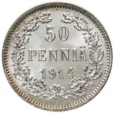 купить 50 пенни (pennia) 1914 S