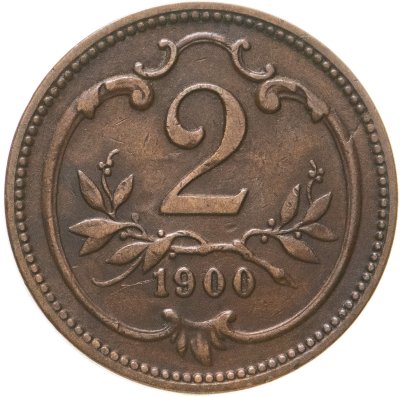 купить Австрия 2 геллера (heller) 1900